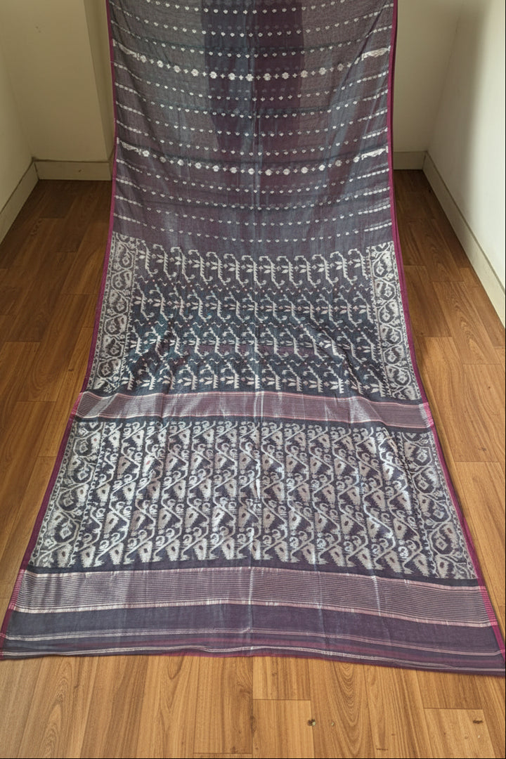 Shatarupa Bengal Jamdani Saree( Deep Grey)