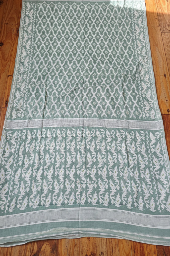 Neel Komol ( নীল কমল )Bengal Jamdani Saree