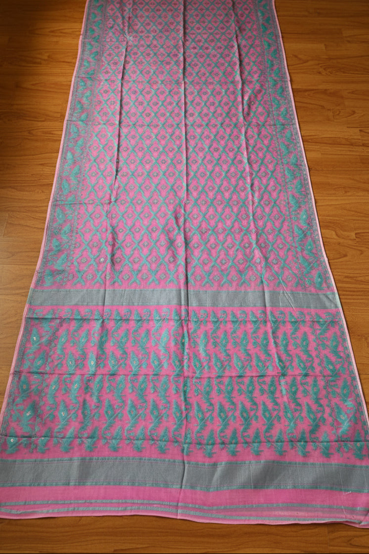 Neel Komol ( নীল কমল )Bengal Jamdani Saree