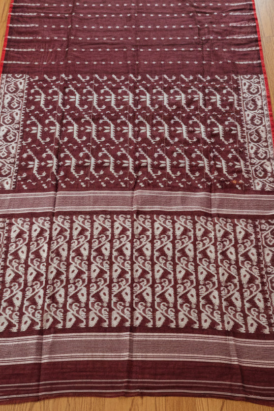 Shatarupa Bengal Jamdani Saree(Maroon)