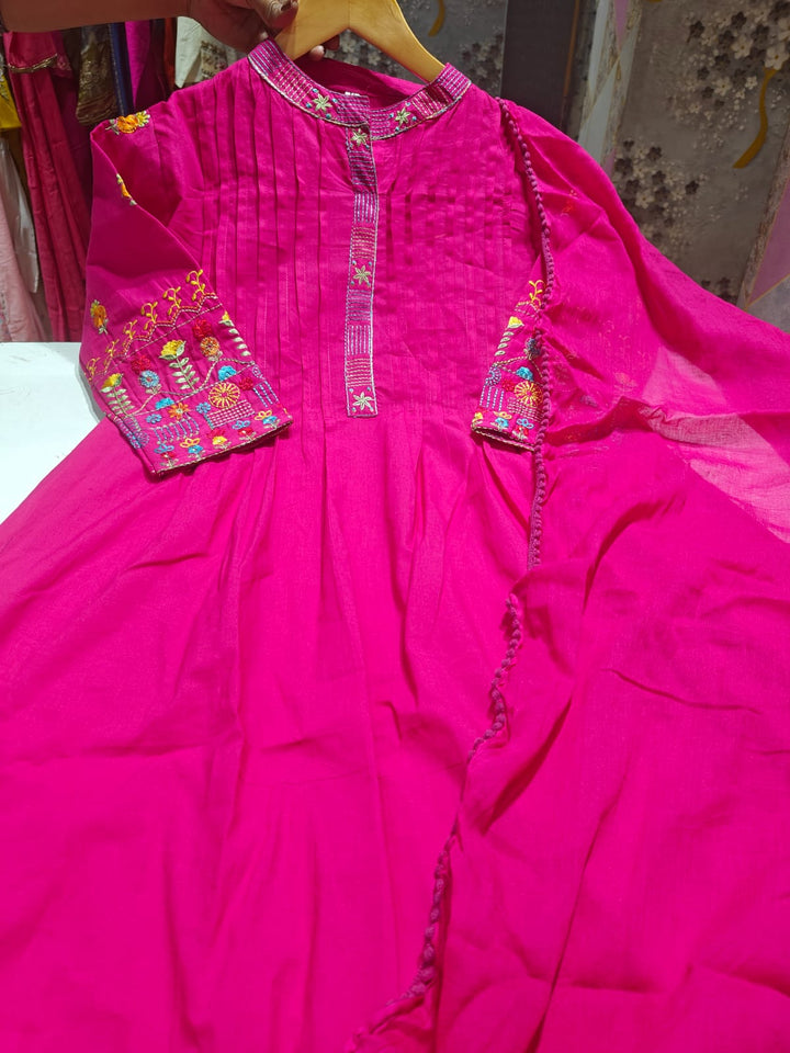 Summer Elegance Cotton Kurti Set