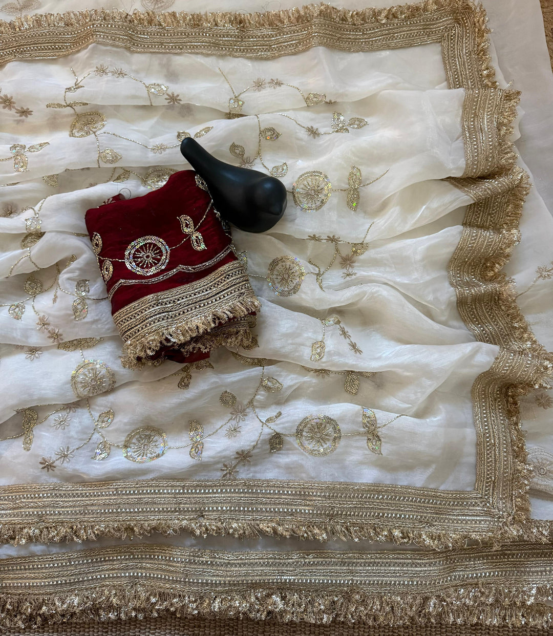 Daylight Dream Satin Silk Saree