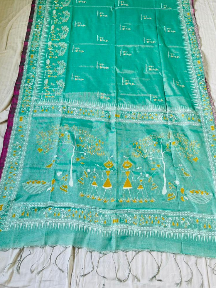 স্মৃতিচারণ (SmritiCharon )Tissue Cotton Saree