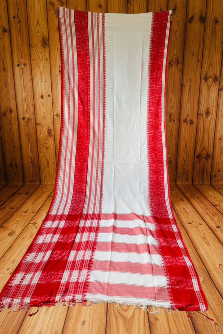 Pujor Din-khadi Jamdani Saree