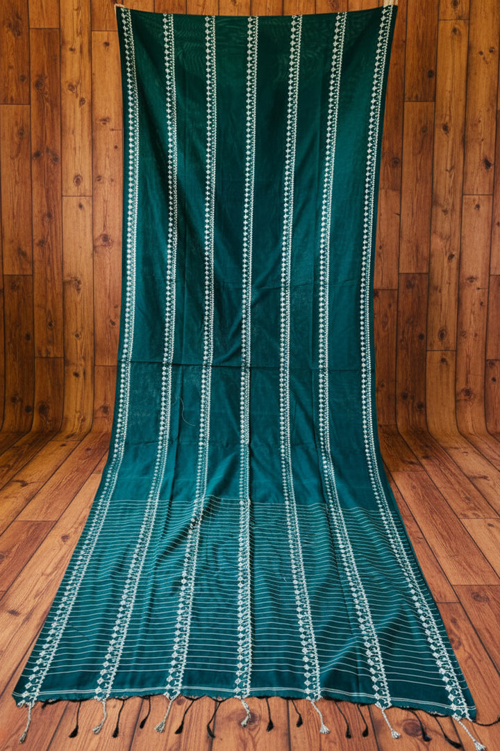 Desi Diva Drape Cotton Saree( Sea Green)