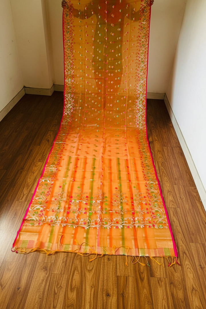 Divine Essence Muslin Jamdani Saree