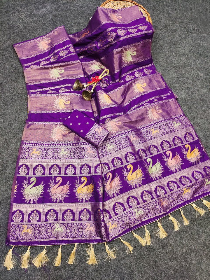 Queen of Grace Tissue Paithani Silk Saree