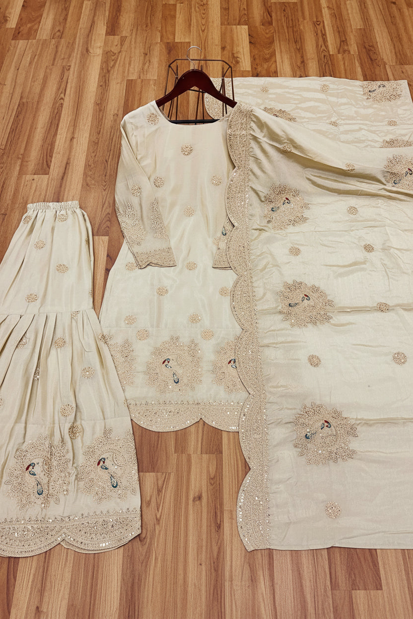 Luxe Layer Party Wear Kurti Set
