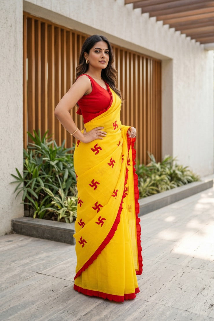 Kanak Roshni Cotton Silk Saree
