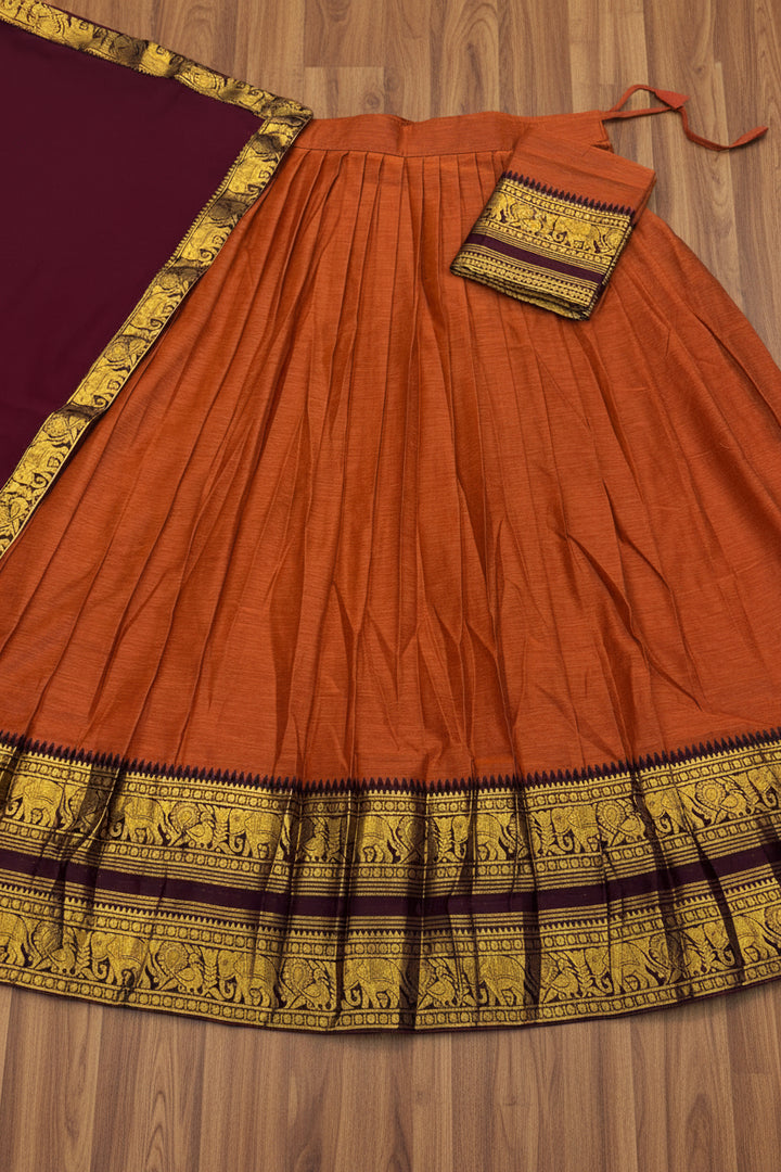 Chennai Queen-Kanchipuram Silk lehenga