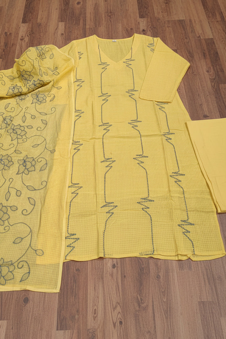 Blossom Vastra Cotton Kurti Set