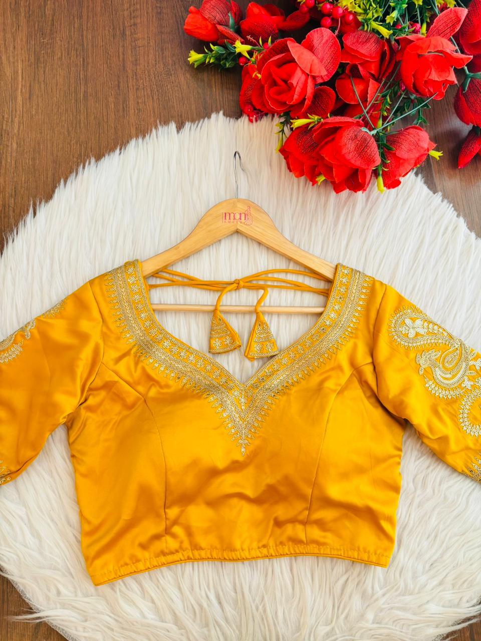 Golden Radiance Designer Blouse