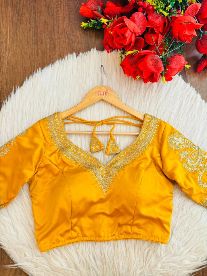 Golden Radiance Designer Blouse