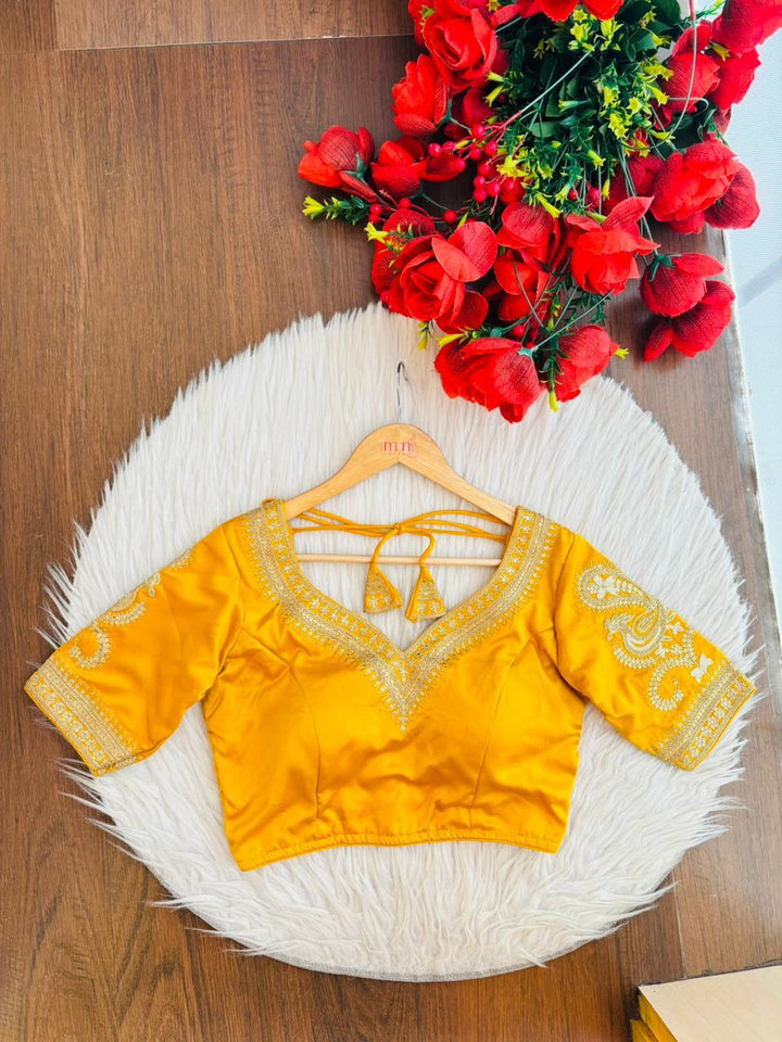 Golden Radiance Designer Blouse