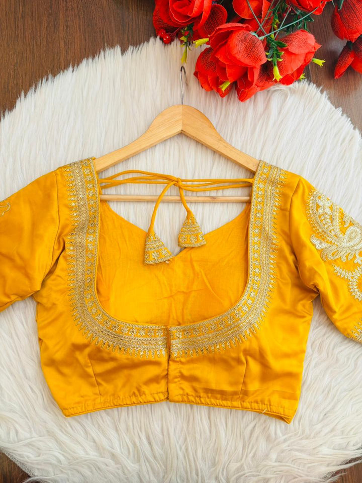 Golden Radiance Designer Blouse