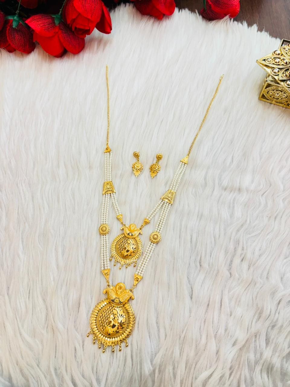 Peacock Bliss Necklace & Earring Set