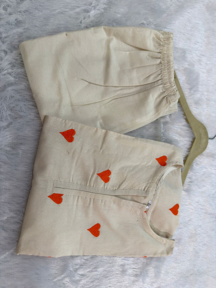 Serenity  Vibes Cotton Kurti Set
