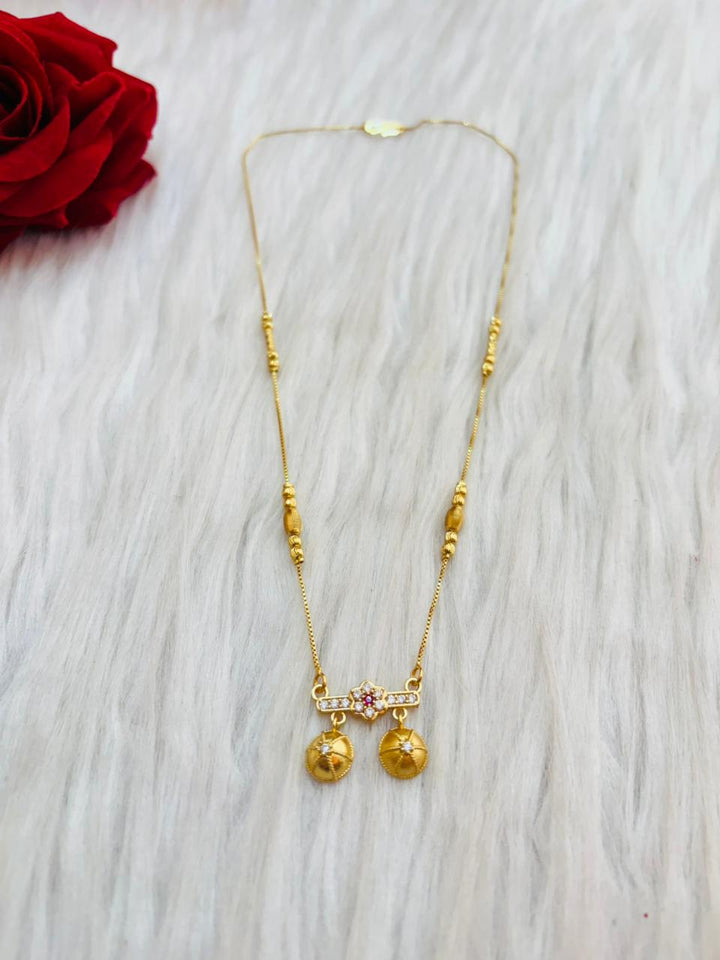 Suhagan Look-Gold Plated Mangal sutra