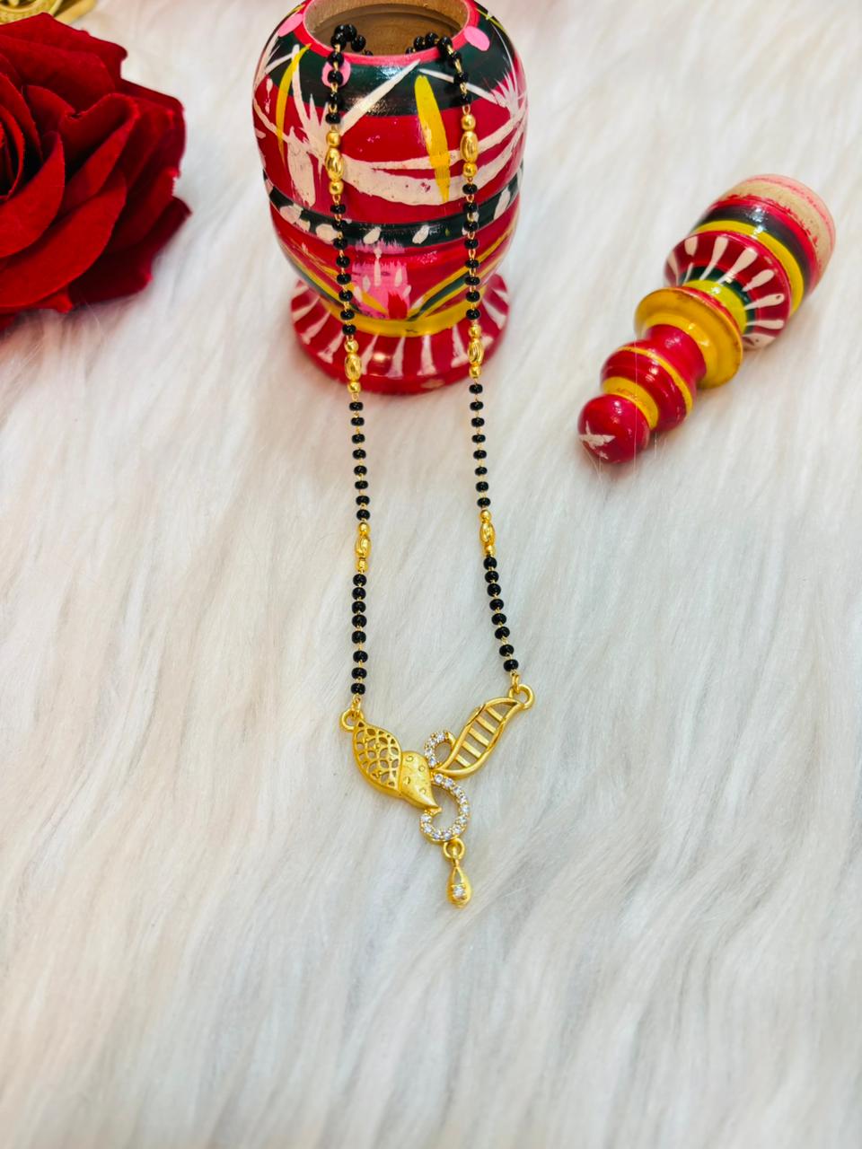 Classic Gold Plated Mangal sutra(Combo-4)