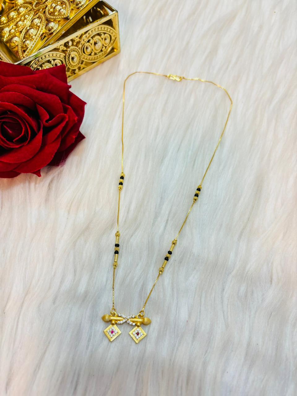 The Ruby Twin- Mangalsutra(Combo-2)