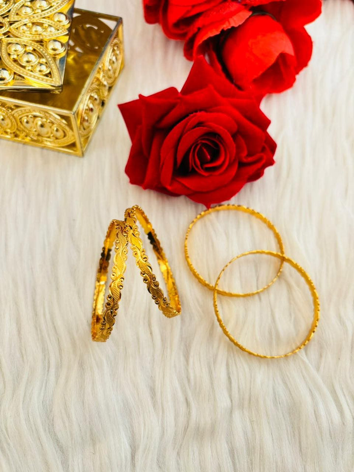 Golden Charm (Gold Plated Bangles set)