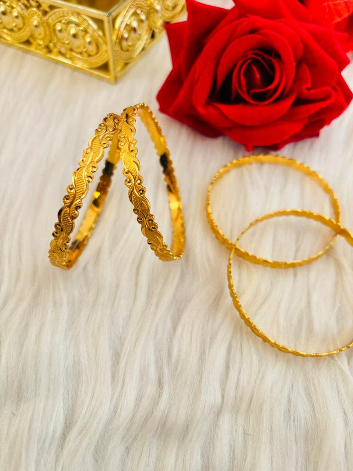 Golden Charm (Gold Plated Bangles set)