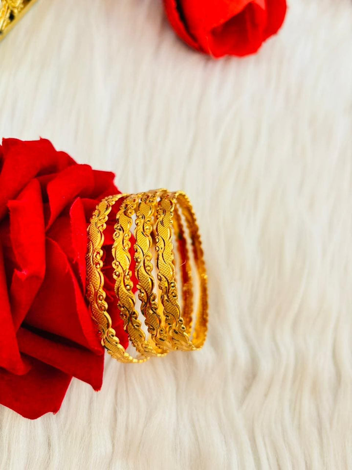 Golden Charm (Gold Plated Bangles set)