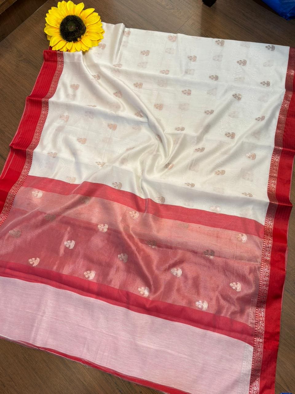 Pujarini  Banarasi Cotton Silk Saree