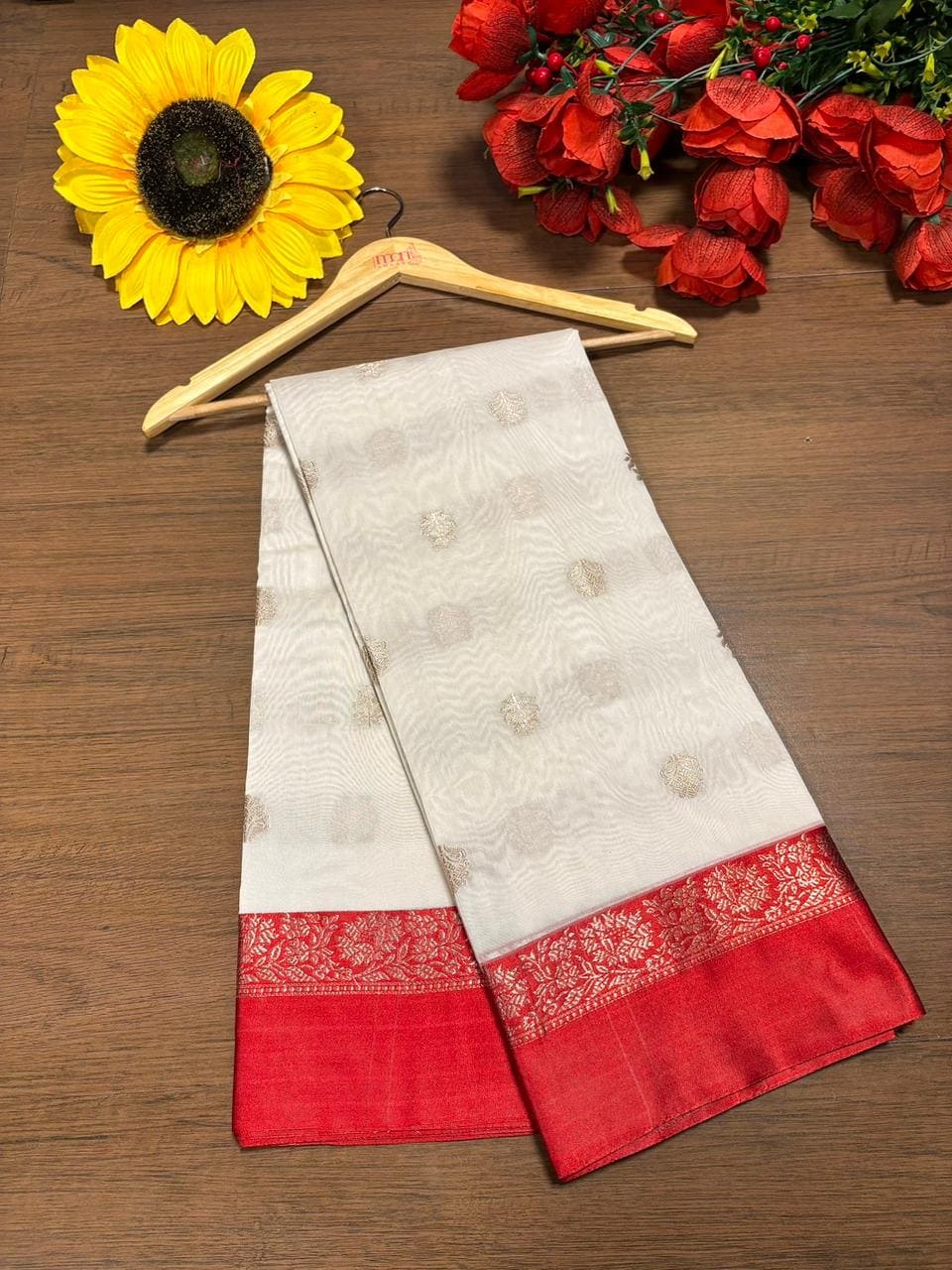 Pujarini  Banarasi Cotton Silk Saree