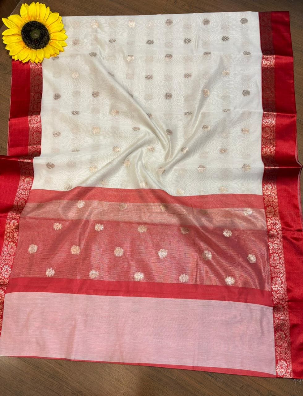 Pujarini  Banarasi Cotton Silk Saree