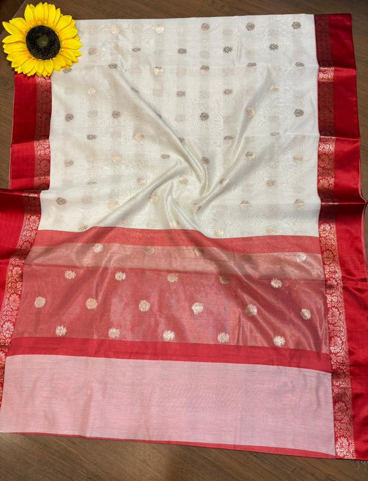 Pujarini  Banarasi Cotton Silk Saree