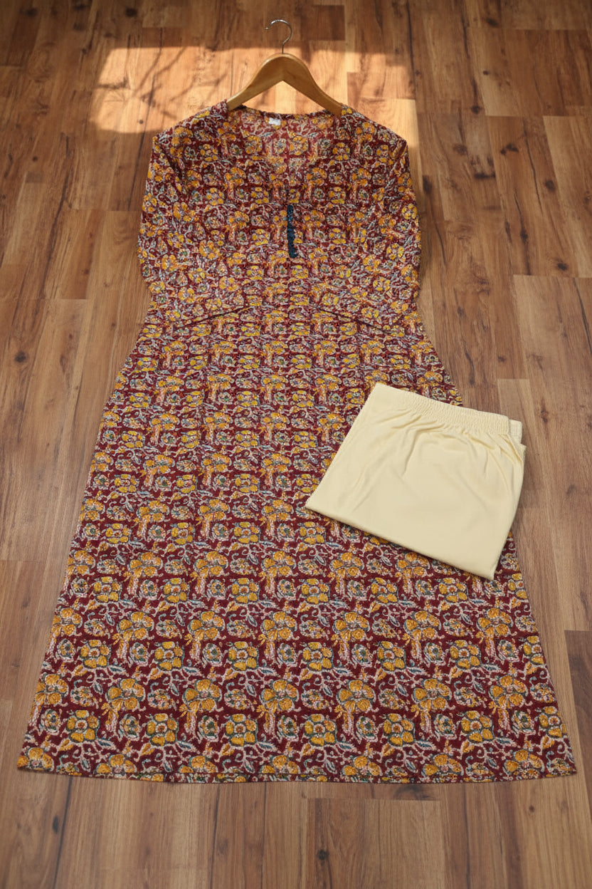 Office Day Out  Cotton Kurti Set