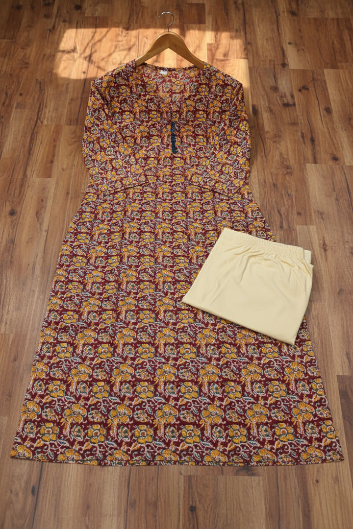 Office Day Out  Cotton Kurti Set