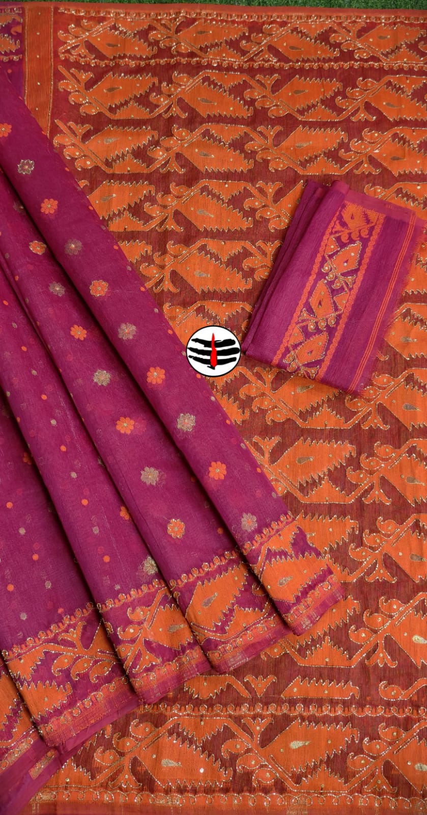 Swarnalekha Dhakai Jamdani Saree
