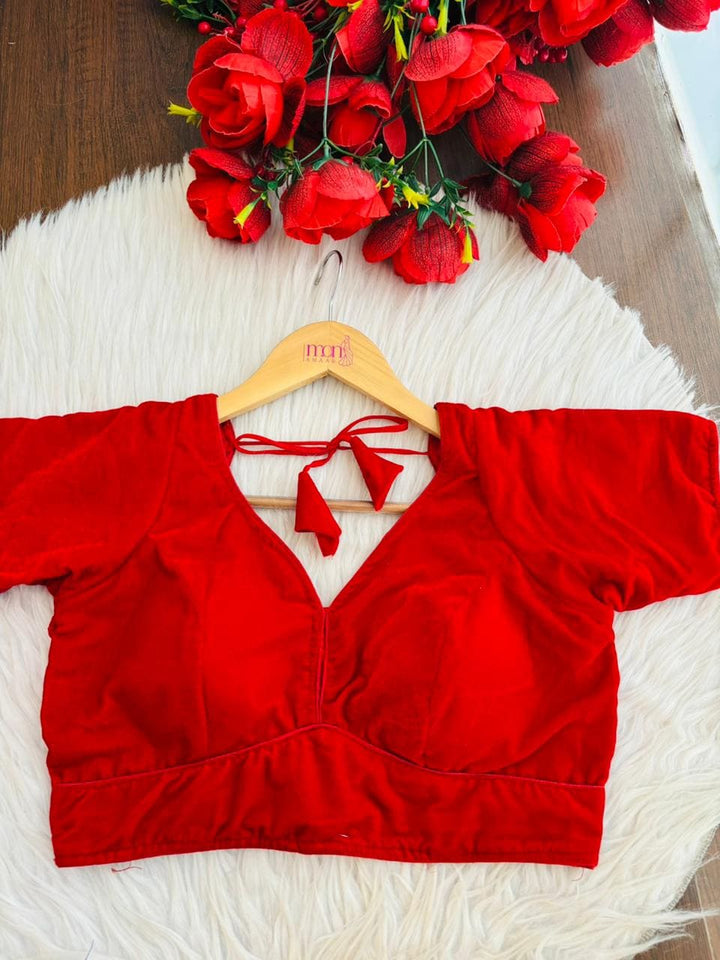 The Rosewood Velvet Designer Blouse