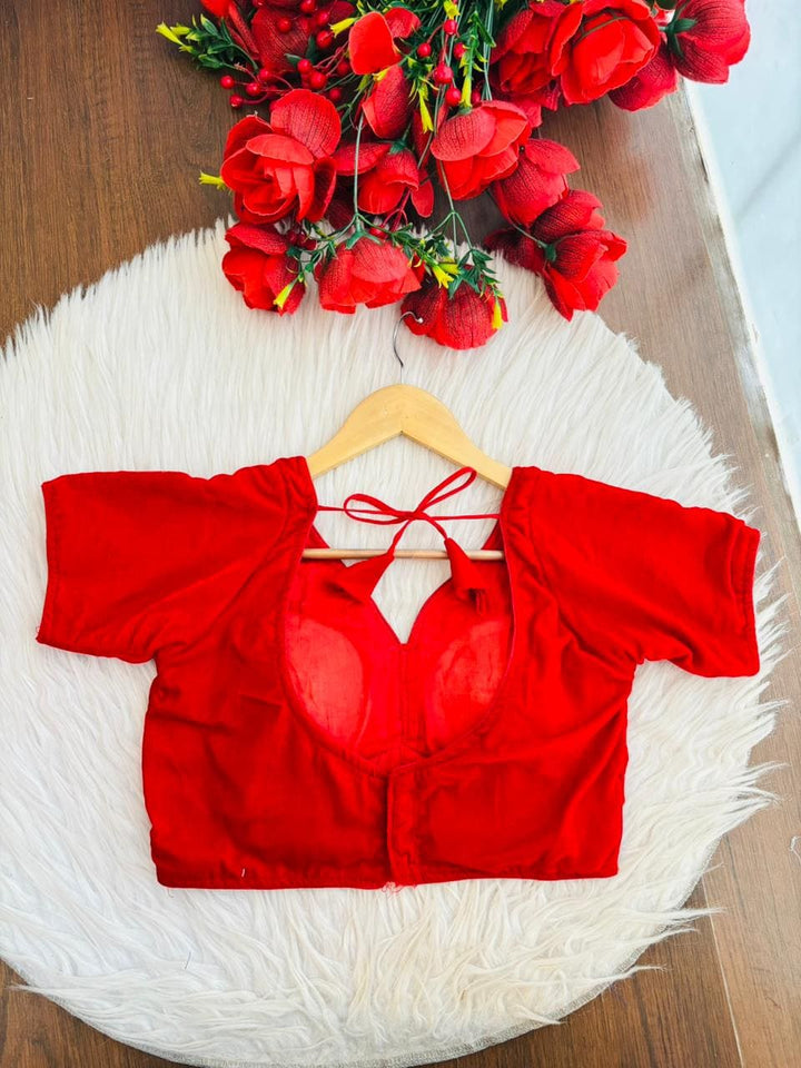 The Rosewood Velvet Designer Blouse