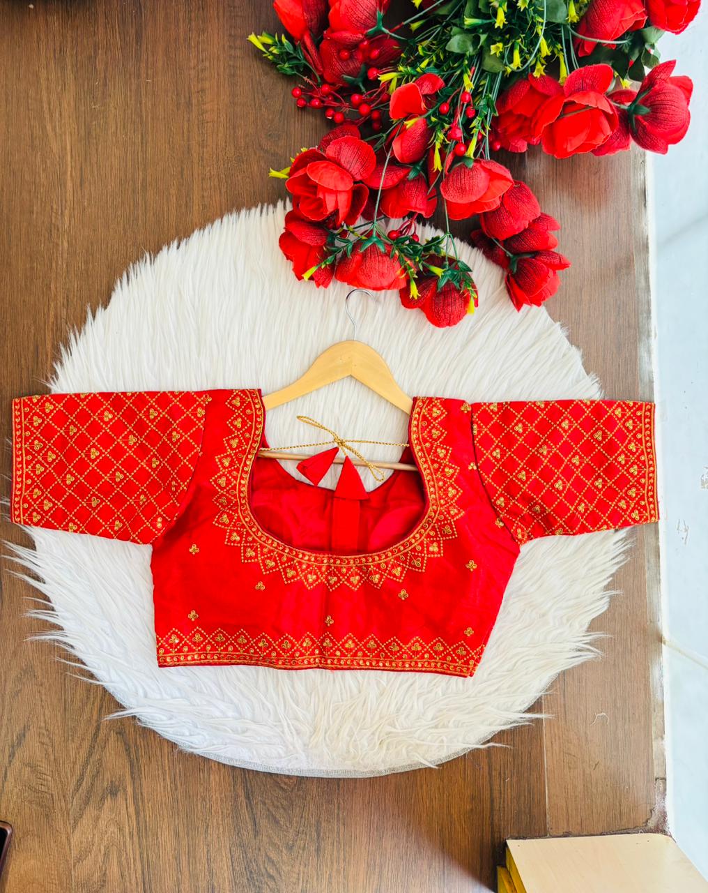 The Ruby Jaal Silk Blouse