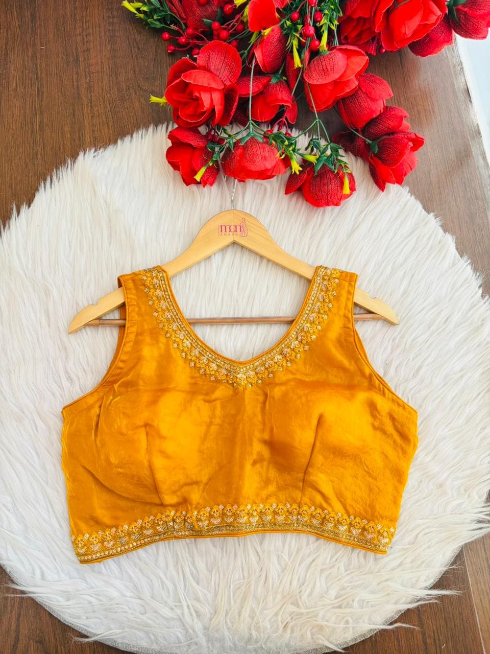 Honey Glow Fendy Silk Blouse