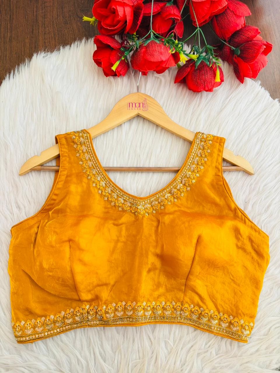 Honey Glow Fendy Silk Blouse