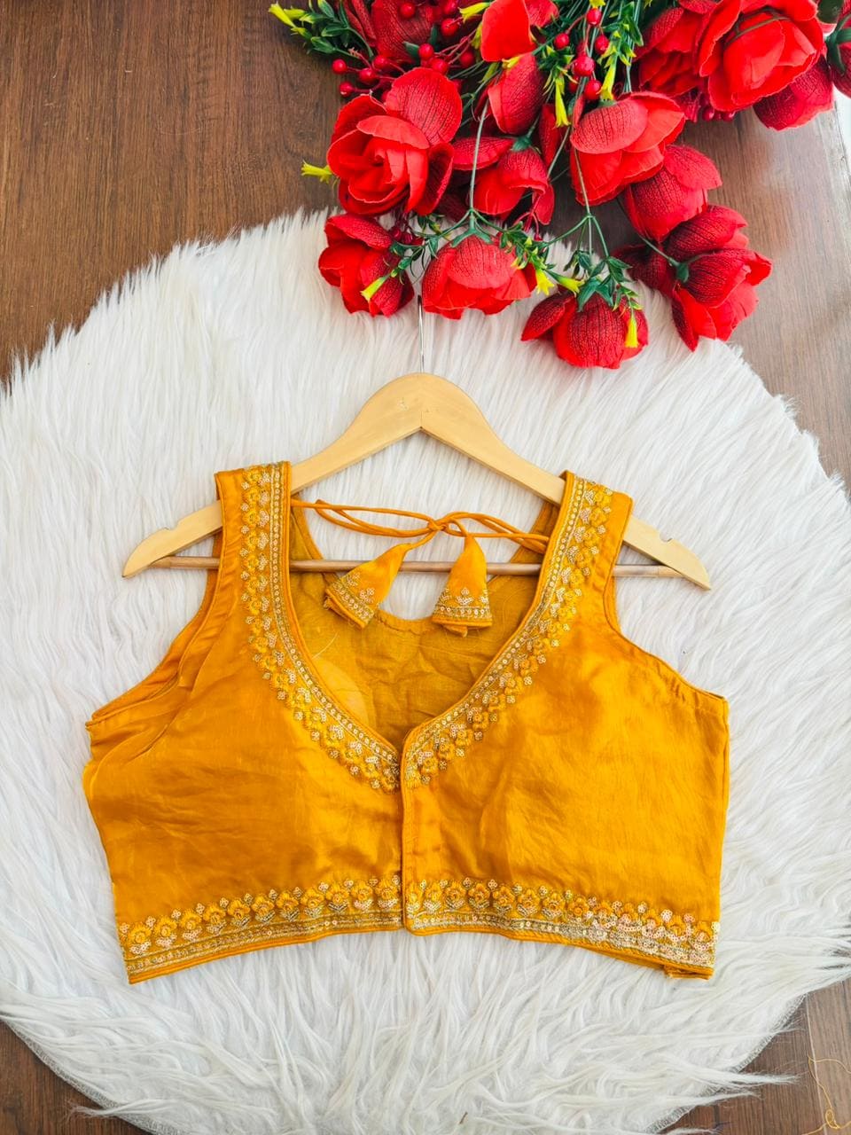Honey Glow Fendy Silk Blouse