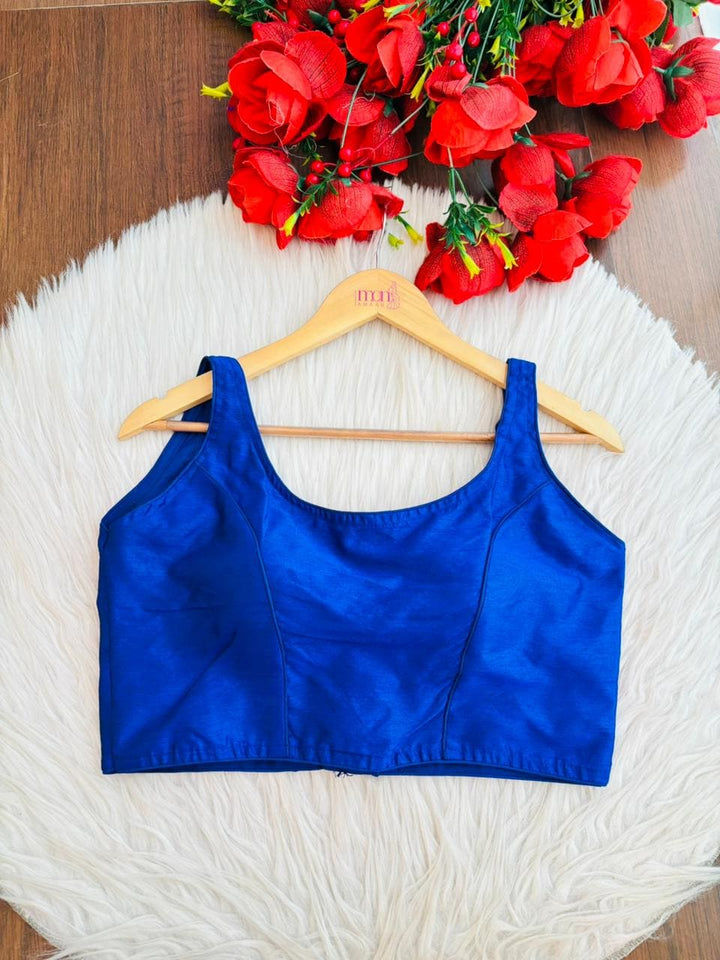 The Zara  Zara Blue Solid Colour Blouse