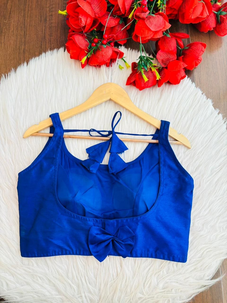 The Zara  Zara Blue Solid Colour Blouse