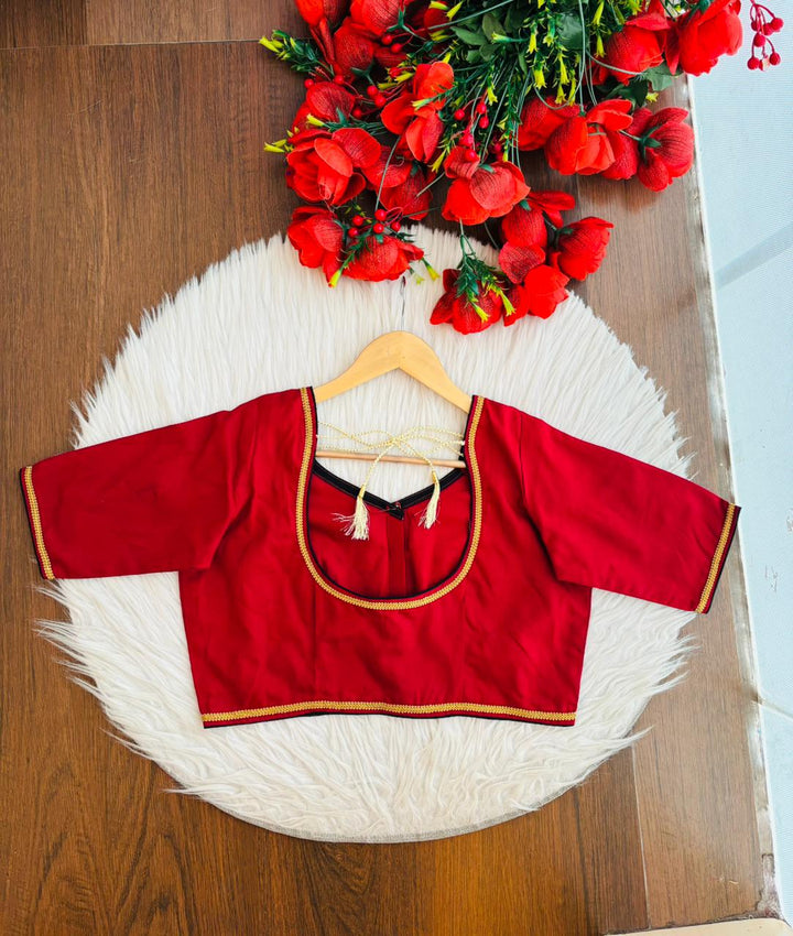 The Zari-Line Cotton Blouse