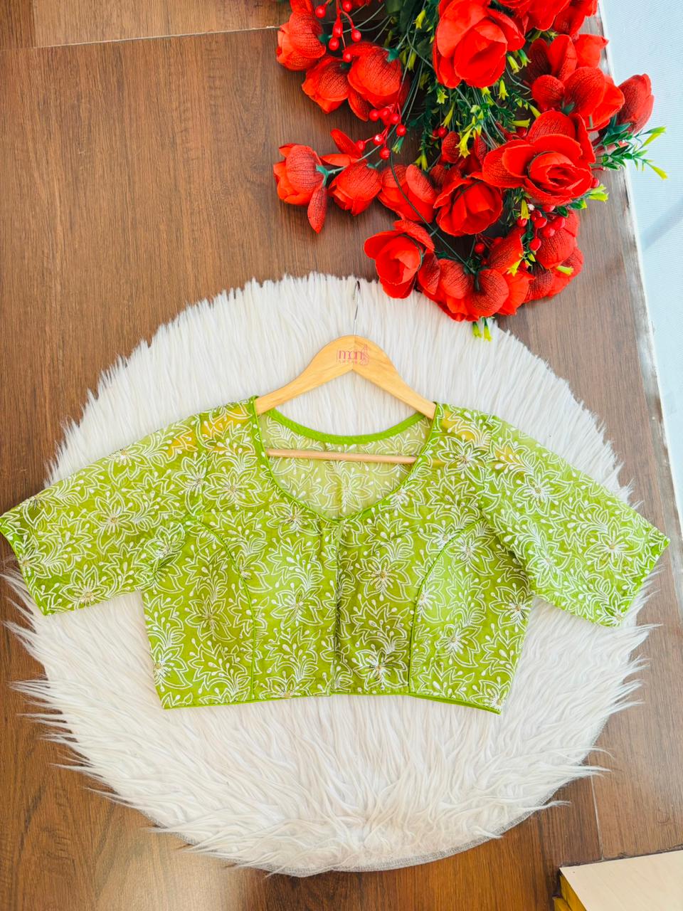 Organza Twist- Designer Organza Blouse