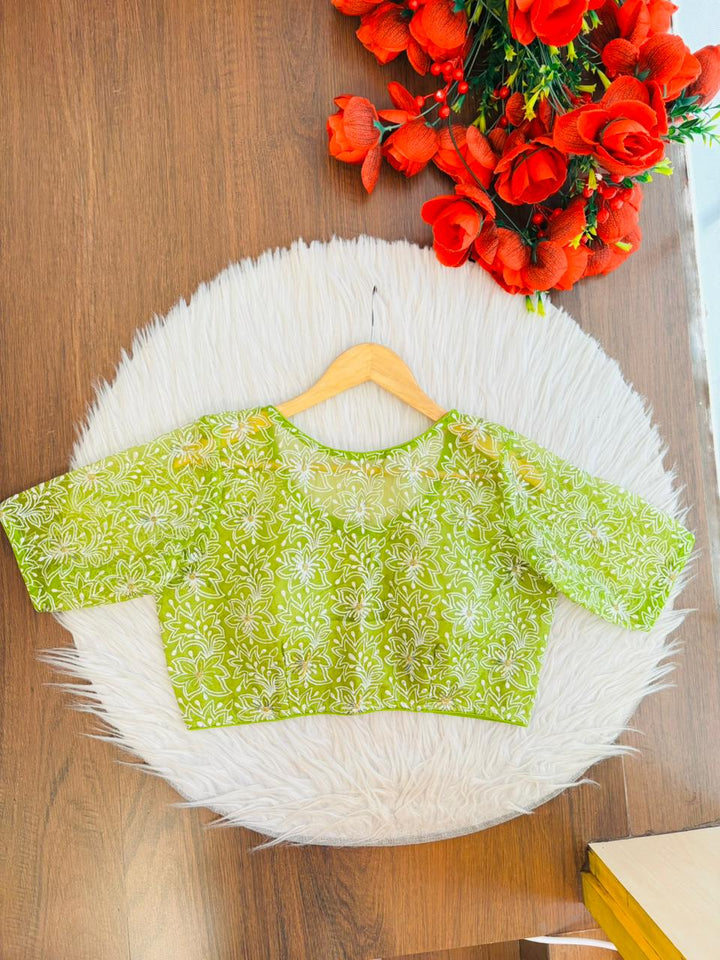 Organza Twist- Designer Organza Blouse
