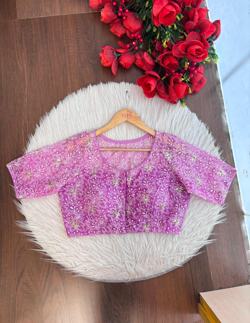 Organza Twist- Designer Organza Blouse
