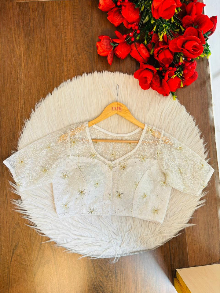 Organza Twist- Designer Organza Blouse