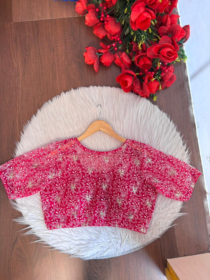Organza Twist- Designer Organza Blouse