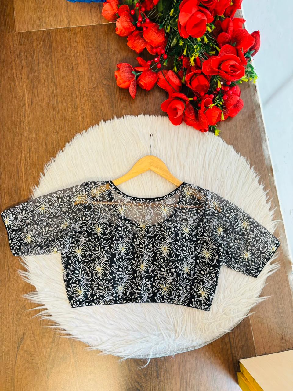 Organza Twist- Designer Organza Blouse
