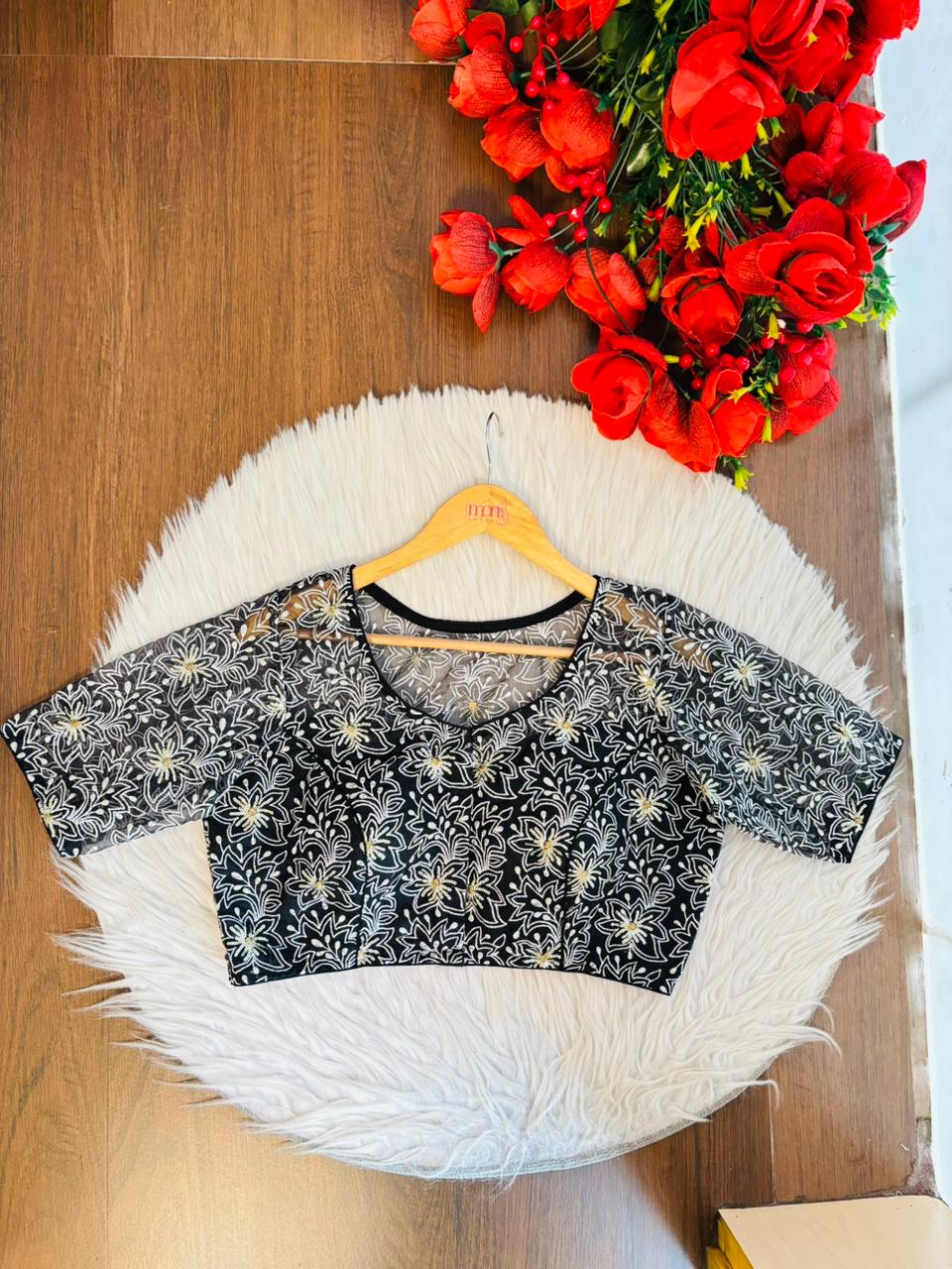 Organza Twist- Designer Organza Blouse